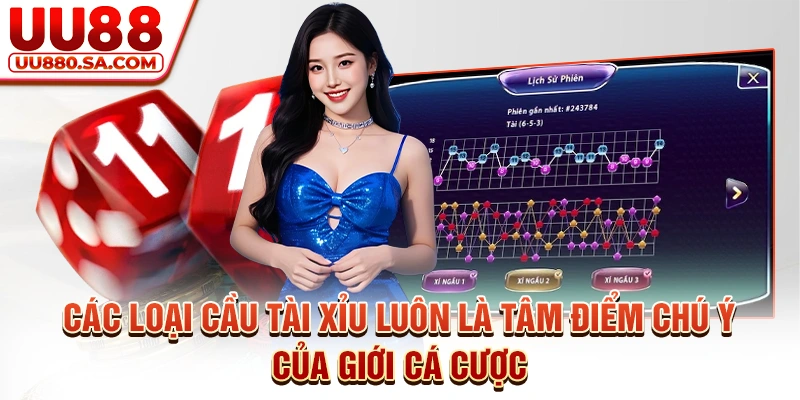 Các loại cầu tài xỉu luôn là tâm điểm chú ý của giới cá cược