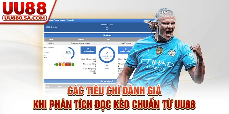 Các tiêu chí đánh giá khi phân tích đọc kèo chuẩn từ UU88